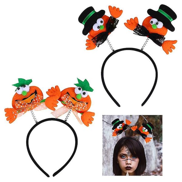 1 sett gresskarhårbånd til Halloween-dekorasjoner