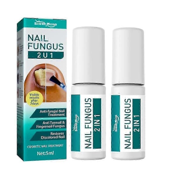 1-3 st borste 2 i 1 behandla naglar 5 ml 2PCS