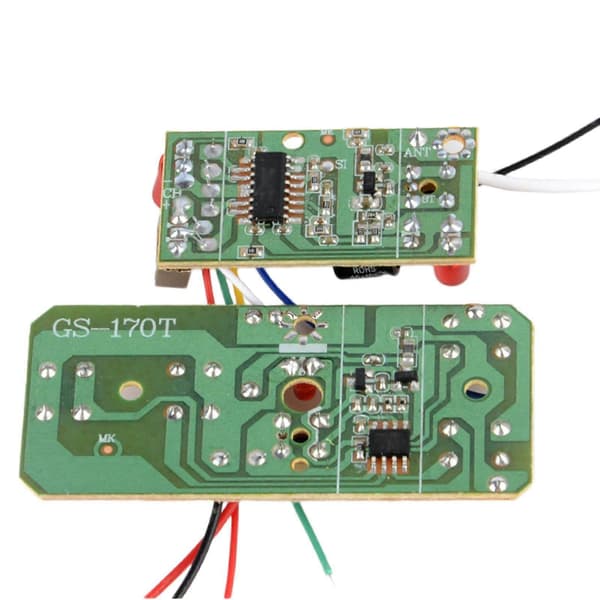 2 stk sender/mottakerkort fjernkontroll 27MHz krets PCB for RC-bil