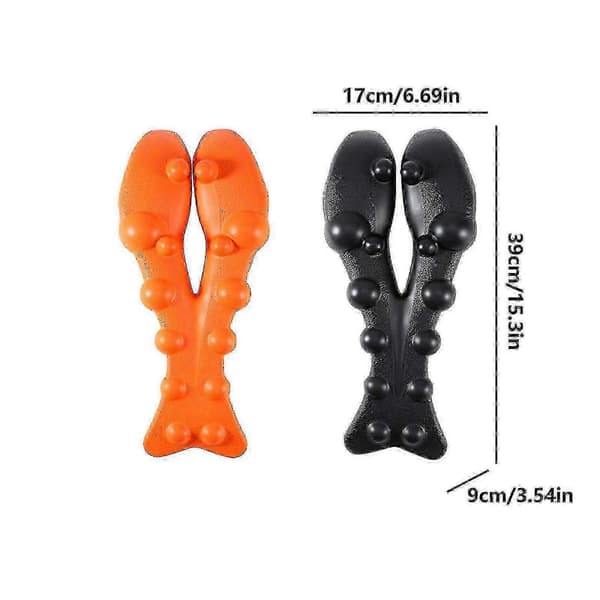 Triggerpunkt-aflastningsværktøj til Trapezius og Levator Scapulae Orange