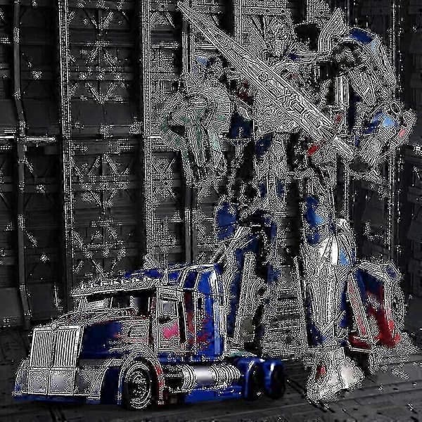 Transformerende leker Optimus Prime-leke, deformert bilrobot, actionfigur deformasjonsmodell, transformerende legeringsrobotleke fest bursdagsgaver til barn