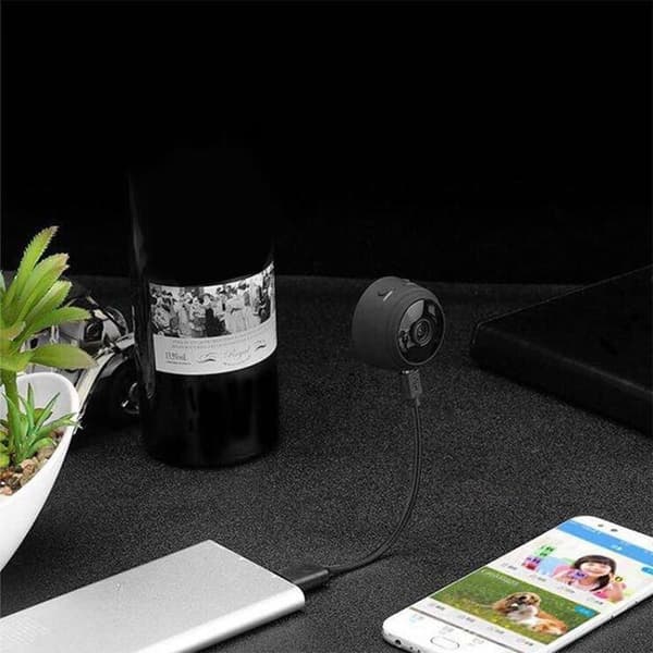 150° IP Camera / Wireless Surveillance Camera - WiFi Svart black