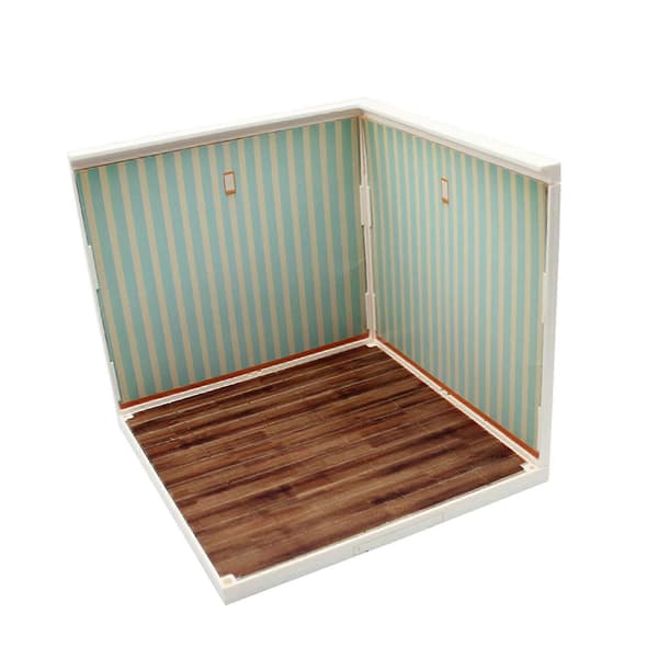 1:12 Skala Baggrundsscene, Simulering Stue Baggrund, Layout Display Scene Style C