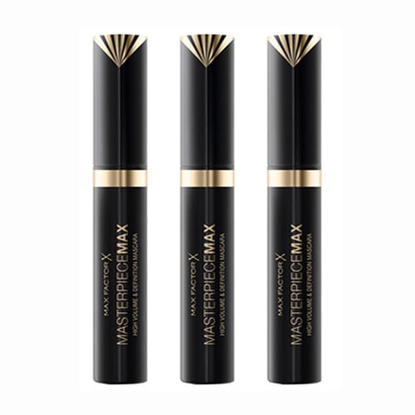 3-pakkaus Max Factor Masterpiece Max Mascara Musta 7,2ml Svart black