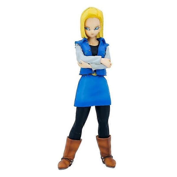 Dragon Ball Anime Shf Android Nr.18 Actionfigur Leksaker Cyborg Android Nr.17 Och Ungdom Klilyn Samlarobjekt Modell Docka Gåva 18 with box