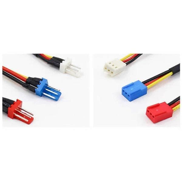 CPU-blæserstøjmodstandskabel 3-benet han til hun-stik til pc CPU-blæserhastighed