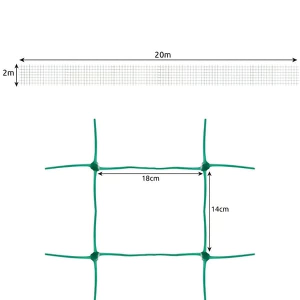 Kasviverkko / Tukiverkko kasveille - 2x20m 450