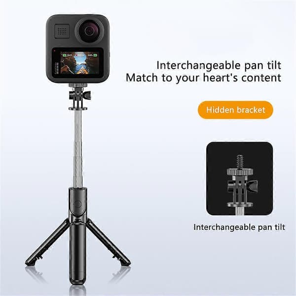 Fjernkontroll Selfie Stick Stativ Telefon Skrivebordsstativ Bordholder