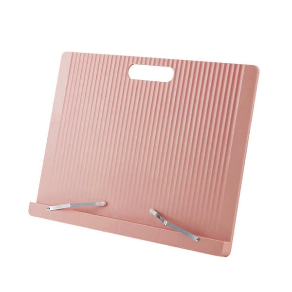 Head-Up Læseholder – Sammenfoldelig Bogreol & Klips – til Tablet & Bog Skriveholder Pink