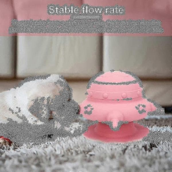 Hvalpefoder Mælkeskål til diegivende hvalpe, 4 sutteflasker til flere hvalpe, 240 ml Doggie Bubble Feeder --(wr)