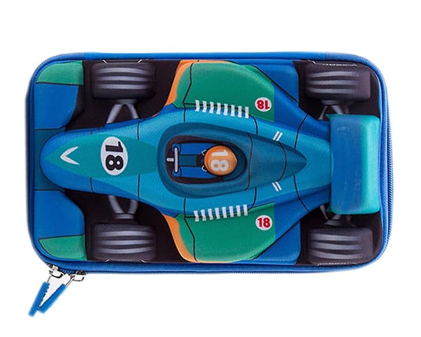 Pennal med bilmønster Blue