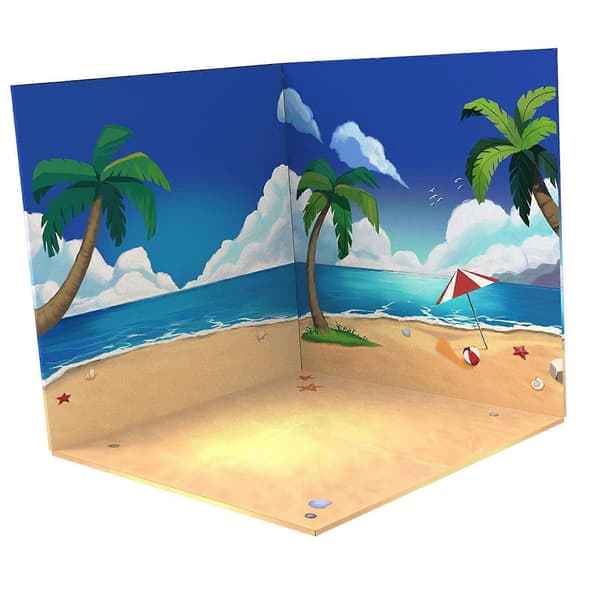 1:12 Lekebil Utstillingsskap Scene Modell Tilbehør Interiør Beach