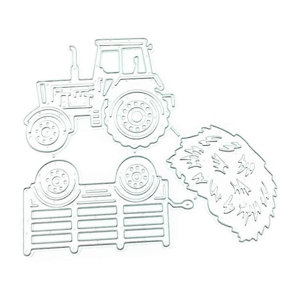 Traktor Halm Metall Skärformar Präglad Mall Diy Stansar Handhantverk