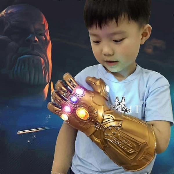 2025 Thanos Infinity Gauntlet Led Gem Light Up Handske Avengers Actionfigur Cosplay Børnelegetøj