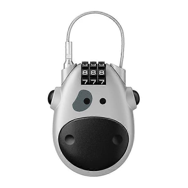 Sykkelås Multifunksjon Mini Kabel Sykkel 3-sifret Passord Tyverisikring