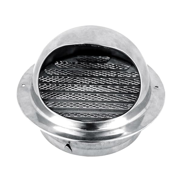 304 Rustfritt Stål Luftventil Utløpshetter med Innebygd Netting Skjerm Ventilhette (New) Air Vent 100mm