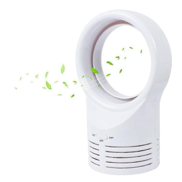 Varm mode mini bladeless ventilator sovende elektrisk køling super stille to-hastigheds luftventilatorer til hjemmet studerende fabrikspris Black
