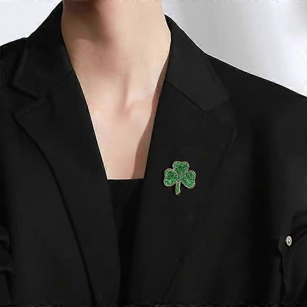 Praktisk och vacker damkorsage brosch legering klöver St. Patrick's Day