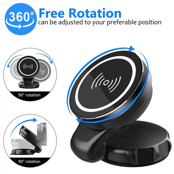 Desktop Wireless Charging Holder is suitable for Apple iPhone 12 Car Wireless Charging Dashboard Strong Magnetic Mobile Phone Holder