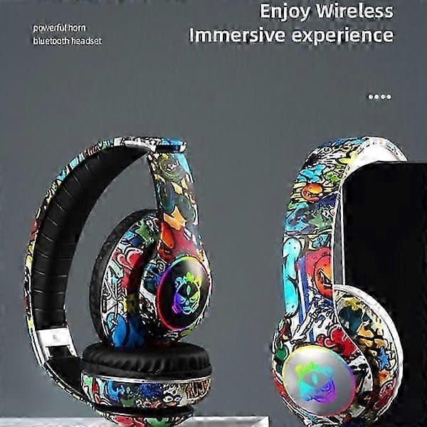 Trådlöst headset med blixtljus hörlurar för barn bekväma