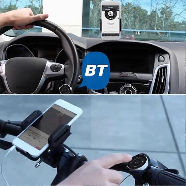 Auton langaton Bluetooth-kaukosäädin Mp3-musiikkisoitin Android- ja iOS-älypuhelimille