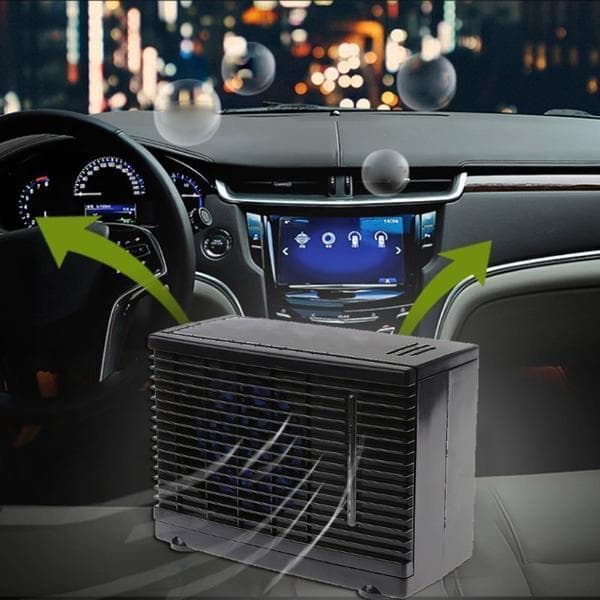 12V Bærbar Aircondition Køler med Justerbare Hastigheder Mini Universal Bil Køleventilator til Hjem Camping A