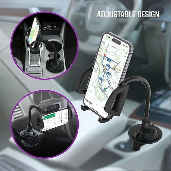 Flexview Auto Kopholder Telefonholder til Bilmontering, Fuldt Justerbar