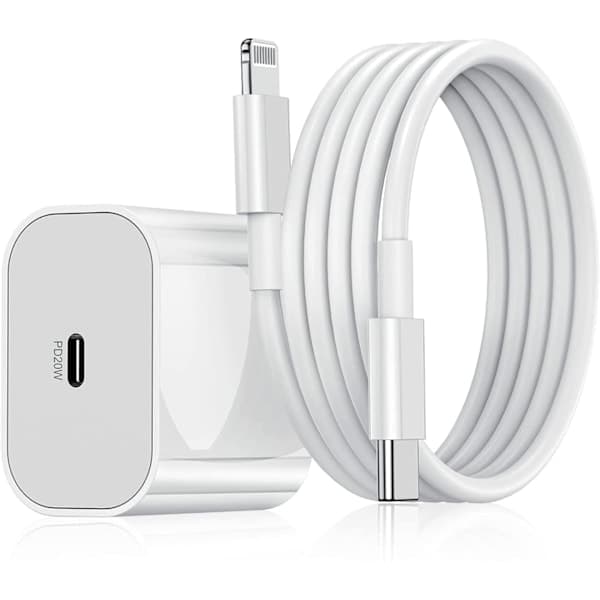 iPhone Hurtiglader USB-C 20W Strømadapter med 1m Kabel (NT) 1-pak iPhone 1-pak 1-Pack iPhone