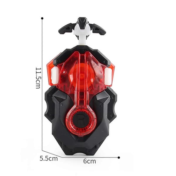 Battling String Launcher, Lång Dual String Battle Game, Top Burst Launcher Set Black Red