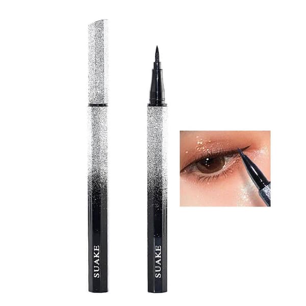 4D Stjernehimmel Eyeliner Vandfast Flydende Make Up Sort Langtidsholdbar Tørring, U:K brown 1pcs