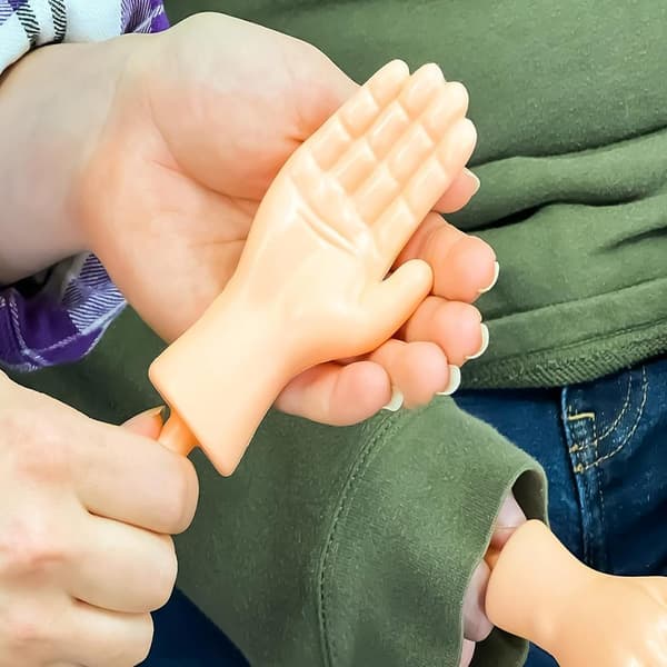 Mini Hands (1 Pair) - Original Mini Tiny Hand Puppet - Make Anyone Laugh - Fun for Friends and Family