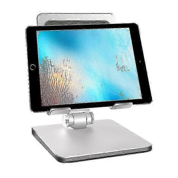 Tabletstander til skrivebord, stabil tabletholder med aluminiumsbase