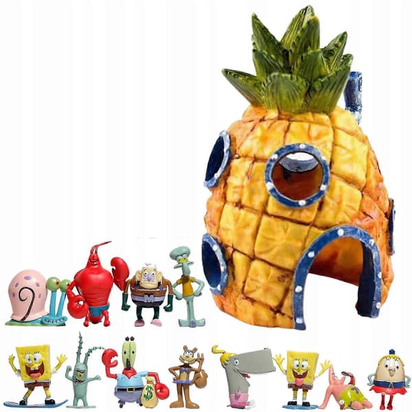 13 stk. Spongebob Firkant Actionfigurer Sæt