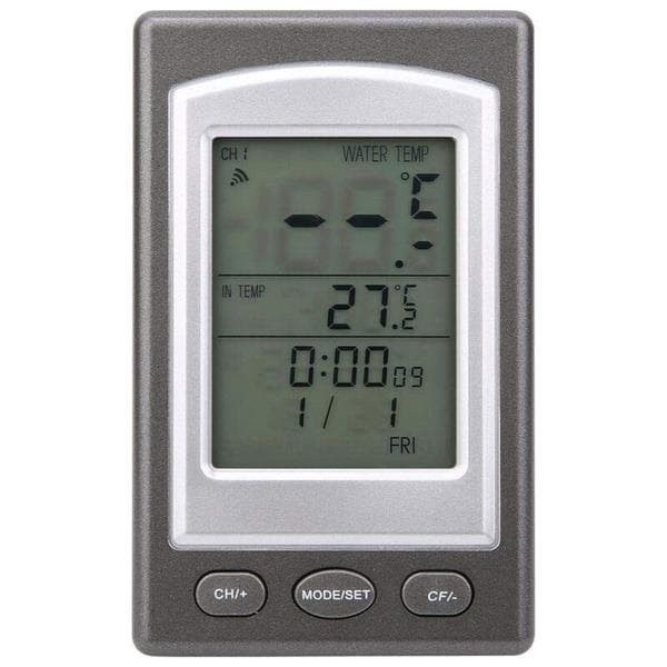Trådlös termometer, trådlös digital pooltemperaturmätare för simvatten, poolspa och bad
