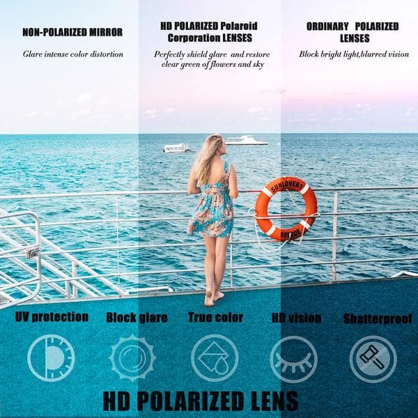 2026 siste eksplosjon Polariserte Clip-On Solbriller Rammeløse Flip-Up Linser