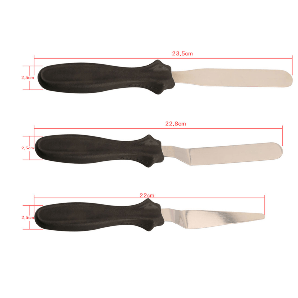 3-Pack Palettknivar Paletter Brun