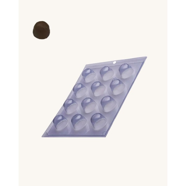 Porto Formas - 507- Pralinform Kupol 12st Chokladform Transparent