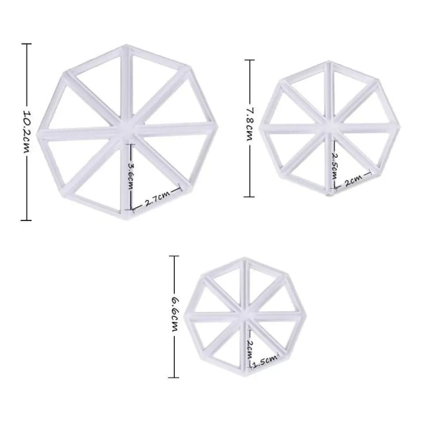 Vimplar Utstickare 3-pack | Trianglar Vit
