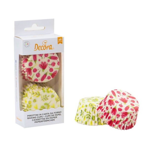 Muffinsformar Blommor 36st - Decora multifärg