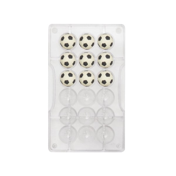Chokladfomar Pralinform Fotboll Polykarbonat - Decora Transparent