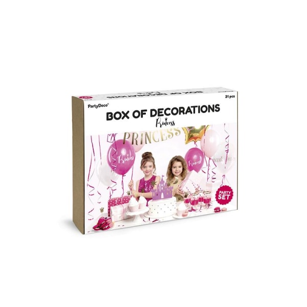 Dekorationsset Box - Prinsessa Rosa