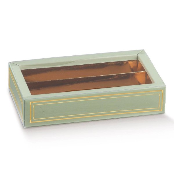 Choklad/Pralin box- Elegance Green Grön