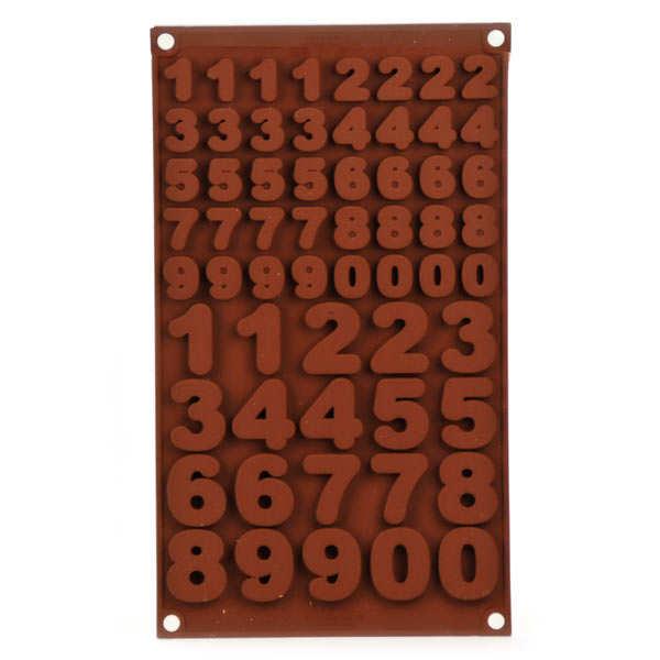 Stora Siffror 1-9 SIlikonform Chokladform Pralinform Choklad Gju multifärg