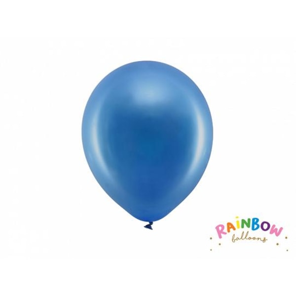 Rainbow Ballonger 23cm metallic blå Blå