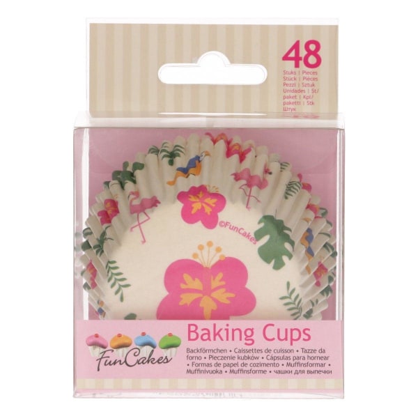 Muffinsformar Tropical 48st- Funcakes Rosa
