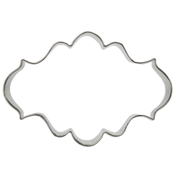 Rektangulär Utstickare Ramar Cookie Cutters Set 4st Rostfritt St Silver