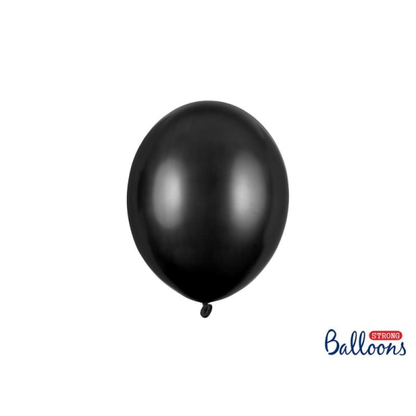 Starka ballonger Metall 23cm, svart Svart