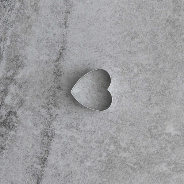 Hjärtformad Utstickare Kakmått Hjärta 5,5cm Aluminium Silver