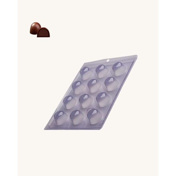 Porto Formas - 501- Pralinform Chokladform Kupoler Transparent