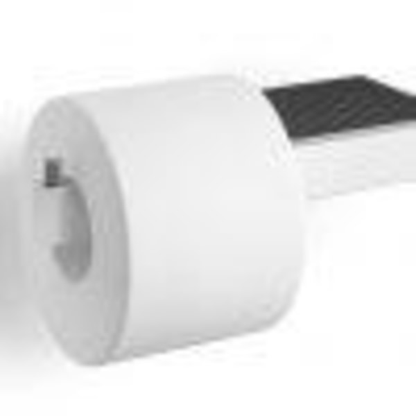 Toalettpappershållare med hylla LINEA ZACK® Silverkrom